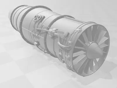 jet engine 3D model by unholy06 from CGTrader