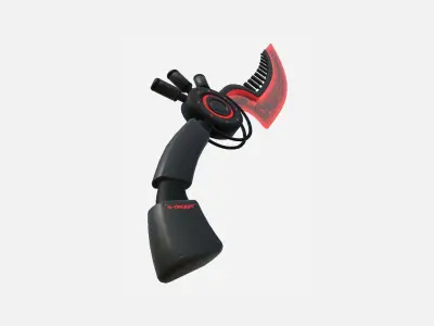 SciFi Dagger A04 Black Red - Sci Fi Weapon Design Low-poly 3D model
