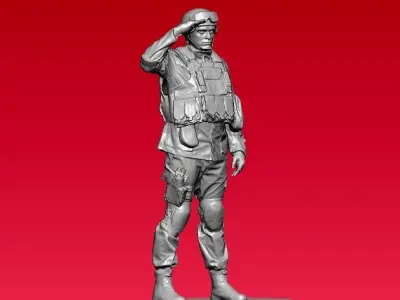  Mercenary - Military statue - 3D print 3D print model