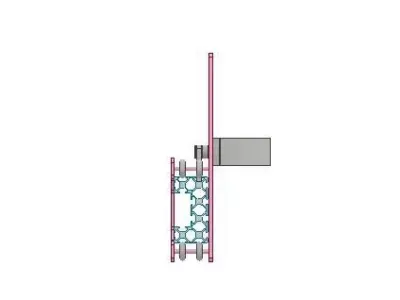 CNC Belt Driver Using C Aluminium Extrusion 3D print model