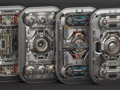 Sci Fi Kitbash Mega Elements 4 - Advanced Futuristic Walls 3D model