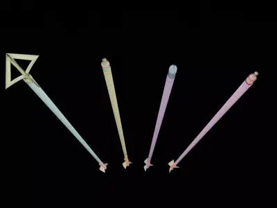 Arrow 3D Model Pack Low-poly 3D model