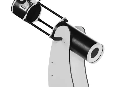 Dobson telescope  Skyliner  Low-poly 3D model