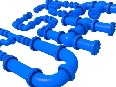 Industrial pipes - pipes  3D print model purchase