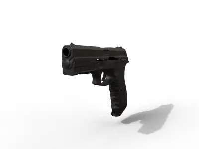 Pistol 3D Weapons Low-poly 3D model