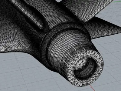 Space Jet Free 3D print model