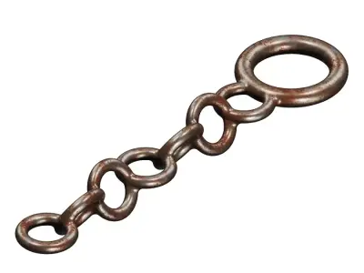 Rusty Metal Chain 3D model