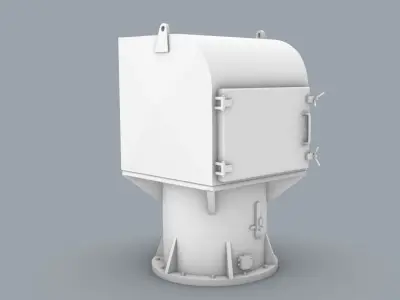 Cargo Hold Ventilation Low-poly 3D model