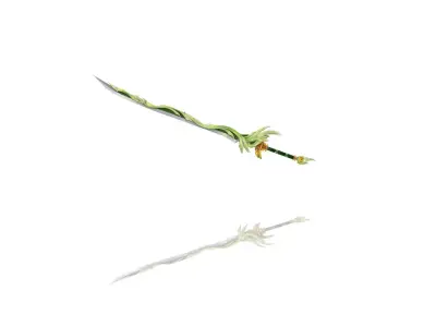 Tempest Katana Low-poly 3D model