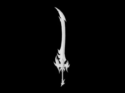 Succubus Katana Low-poly 3D model