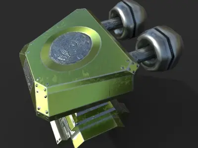 Tesla Tower Object Low-poly 3D model