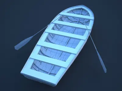 boat  ship Low-poly 3D model