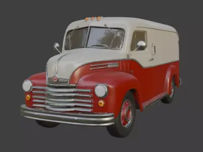Classic Delivery Van 3D Model 3D model