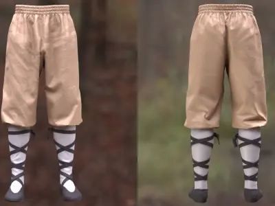 Pants 267 - All MH Bodies - UE5 Skeletons - Rigged Low-poly 3D model