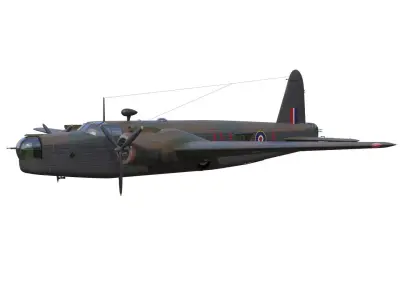 vickers wellington mk X 3D model