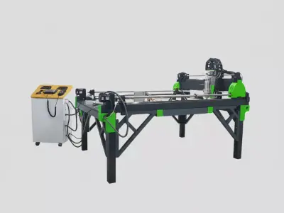 Large scale CNC machine 3D print model