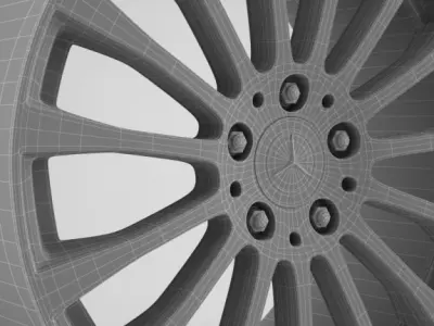 mercedes CLS Rims collection 3D model