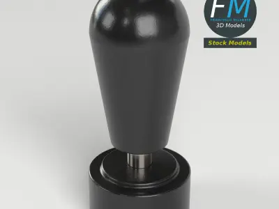 Lever rubber stamp 3D model