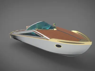 motor boat yacht 3D model