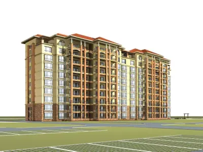 Multi Residential 3D model 31