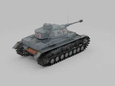 PzKpfwIV Panzer IV Ausf G 3D Model 3D model