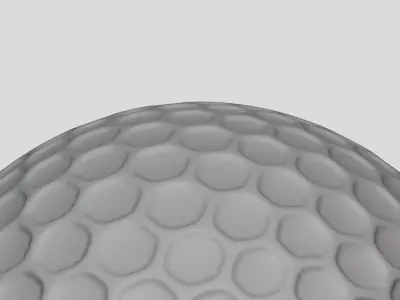 Golf Ball - Geometry Only No Textures No Materials 3D model