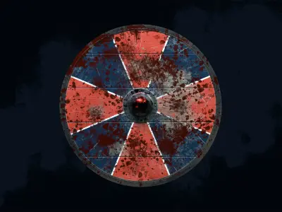 Viking Shield 1 - Battleworn collection 3D Model Pack