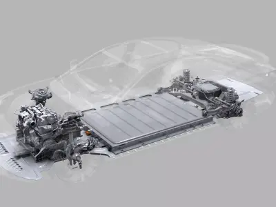 Automobile chassis 3D model