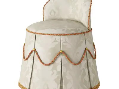 Vanity Stool Mason art Low-poly 3D model