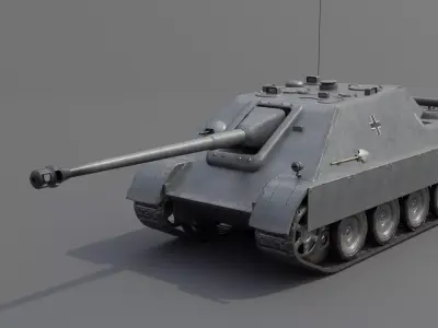 Jagdpanzer V Jagdpanther Tank Destroyer  Low-poly 3D model