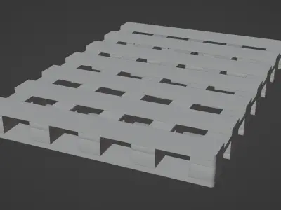 Pallet Low-poly 3D model order