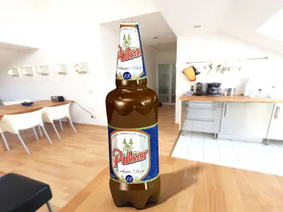 Beer bottle 1 5 l Free 3D model