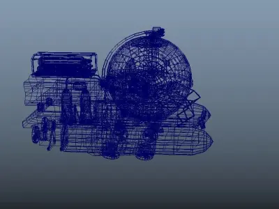 Submersible spacecraft 3D model