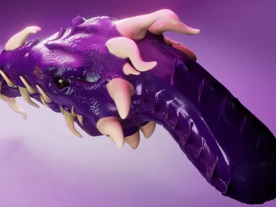 Dragon head Free 3D model