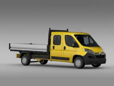 Citroen Jumper Crew Cab Truck 2017 3D model