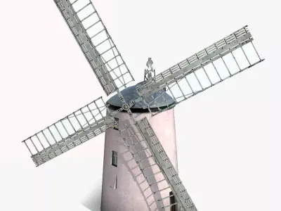 Ballycopeland Windmill Low-poly 3D model
