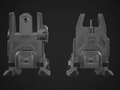 Magpul Sights Game Ready Low-poly 3D model