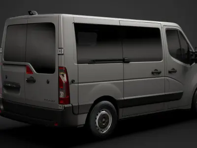 Renault Master L1H1 WindowVan 2020 3D model