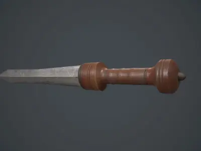 Ancient Roman Gladius Sword Low-poly 3D model