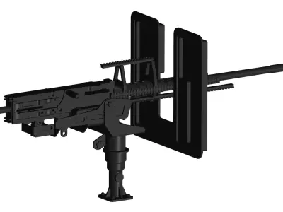machine gun 3D model 19