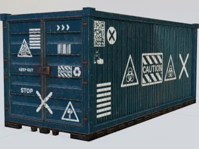 CARGO CANTINERS GAME READY Low-poly 3D model