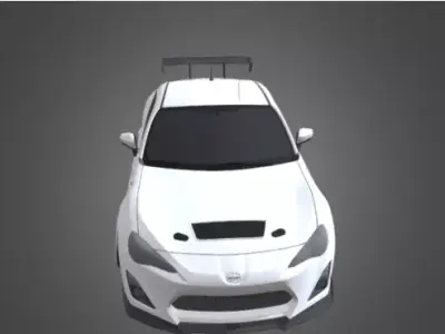 Car Racing Low-poly 3D model