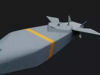 Aerospace Missile Style Training  Dummy Model 3D model