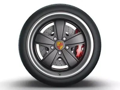 Porsche 911 Iconic Sport Classic wheel 3D model