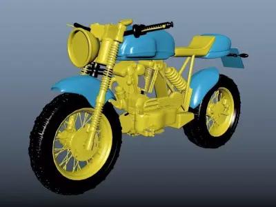 MotorBike motorcycle Free 3D model
