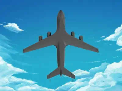 Cargo aircraft 3D model get