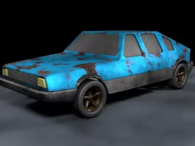 5 Cars  3D model