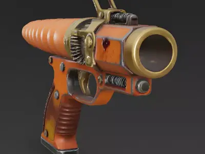 Realistic Handheld Carrot Launcher 3D Model 3D Model Low-poly 3D model