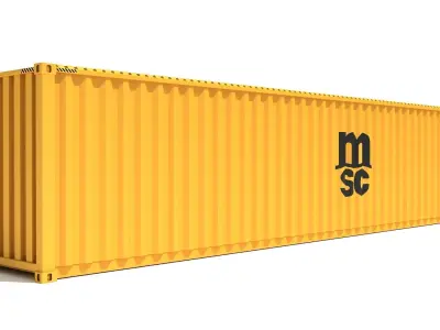 Shipping Container MSC 3D model