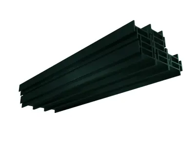 Stacked I Beam v1 004 Low-poly 3D model